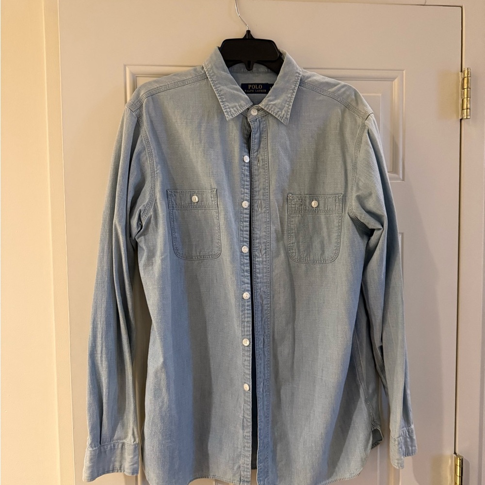 Ralph Lauren Light Blue Casual Denim Shirt